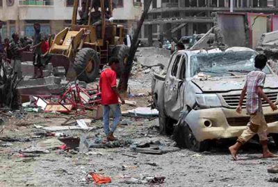 Balık pazarına hava saldırısı