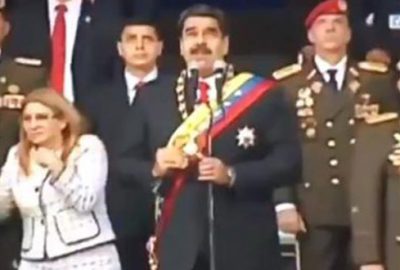 Venezuela Devlet Başkanı Nicolas Maduro’ya bomba yüklü drone ile suikast anı!