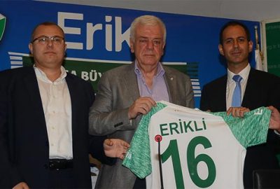Bursaspor’un forma kol sponsoru Erikli oldu