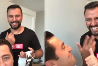 Bebeğinin cinsiyetini öğrenince mutluluktan havaya uçtu