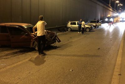 Alkollü sürücü zincirleme kazaya yol açtı