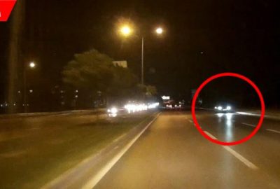 Şoke eden görüntü! Ölüme davetiye çıkardı