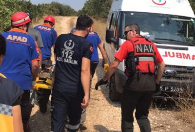 Bursa’da yamaç paraşütü sert iniş yaptı: 1 yaralı