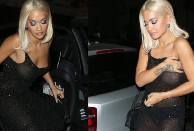 Ünlü şarkıcının zor anları! Elbisesinin askısı koptu