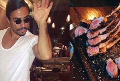 Nusret eti bıraktı!