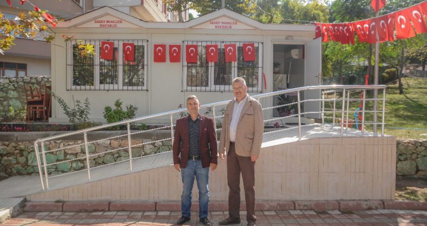 Saadet Mahallesi’ne yeni muhtarlık binası Karacabey Belediyesi, Saadet Mahallesi'ne muhtarlık binası kazandırdı.