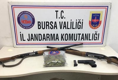 Bursa’Da Jandarmadan çiftliğe uyuşturucu baskını