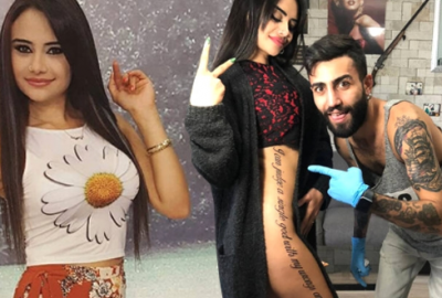 Naz Mila’nın dövmesi dünya basınında!