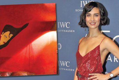 Sevgilisine resim yaptı