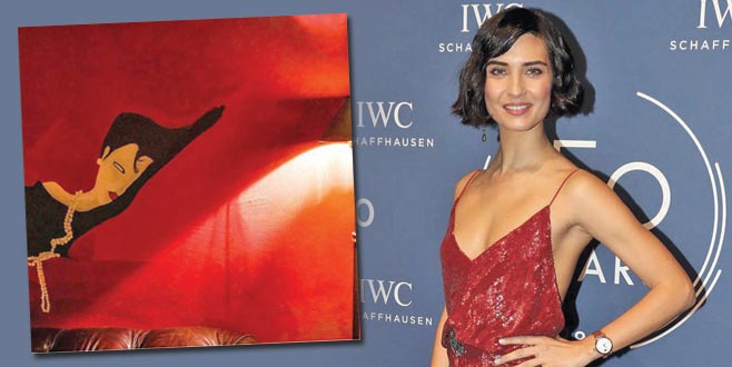 Sevgilisine resim yaptı