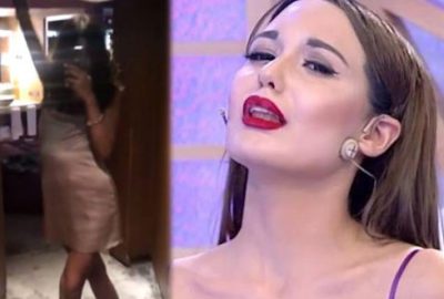 Mini elbisesiyle dans etti! Sosyal medyada olay oldu