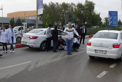 Bursa’da kırmızı ışık ihlali yapan sürücü yayaya çarptı