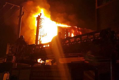 Bursa’da korkutan yangın!