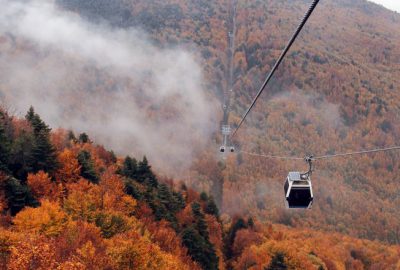 Uludağ’a teleferikle rengarenk sonbahar yolculuğu