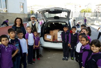 Minik öğrencilerden yetim arkadaşlarına destek