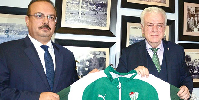 Vali Canbolat’tan Bursaspor’a ziyaret