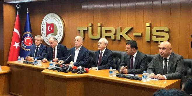 Kılıçdaroğlu’dan Türk-İş’e ziyaret Kılıçdaroğlu’dan Türk-İş’e ziyaret