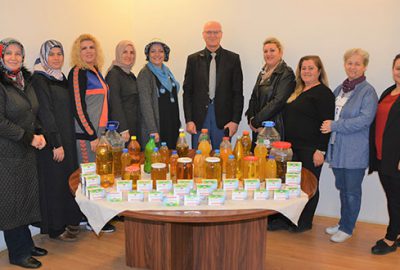 Atık yağ projesine kadınlardan destek