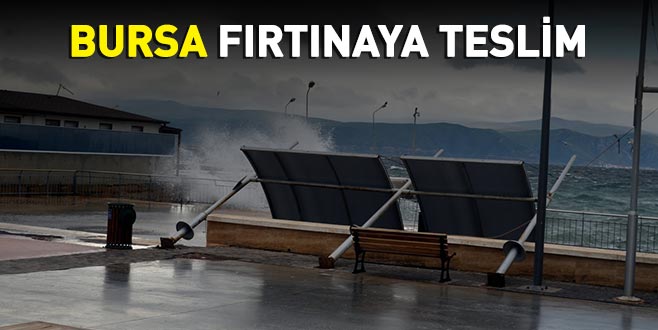 Bursa fırtınaya teslim