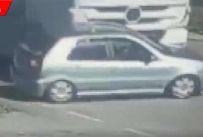 Kör noktaya denk geldi! Araç metrelerce sürüklendi