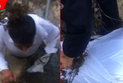 Tel örgüye takıldı… İmdadına polis yetişti