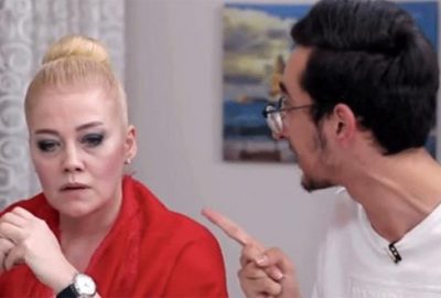 Yemekteyiz yarışmasında büyük kavga! Masayı yumruklayıp tepsi fırlattı