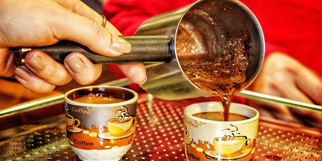 Müzede kahve molası