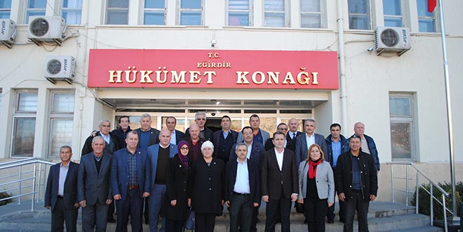 Orhangazili muhtarların Eğirdir ziyareti Orhangazili muhtarların Eğirdir ziyareti
