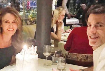 Yeni yaşını sevgilisiyle kutladı