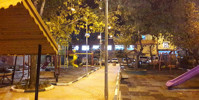 Park aydınlatmaları yenileniyor