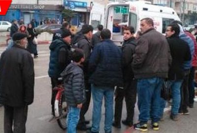 Elektrikli bisiklete motosiklet çarpıp kaçtı: 1 yaralı