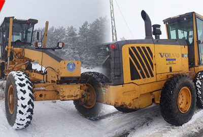 Büyükorhan’da karla mücadele