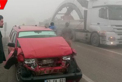 Sis kazaya neden oldu: 3 yaralı