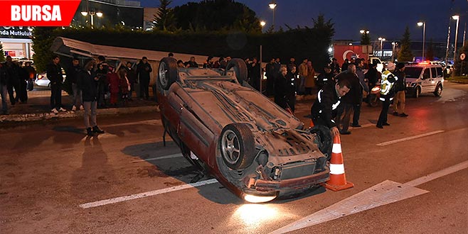 Korkutan kaza: 1 yaralı Korkutan kaza: 1 yaralı