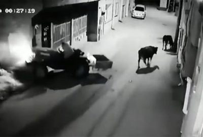 Akıl almaz kaza kameraya böyle yansıdı