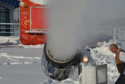 Uludağ’da pistlerdeki kar kalınlığı böyle yükseltildi
