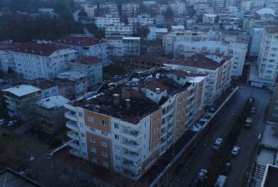 Dehşetin boyutu gün ağarınca havadan böyle görüntülendi