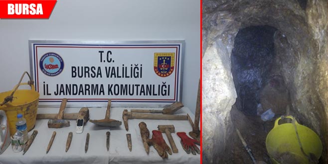 Kaçak kazıya suçüstü