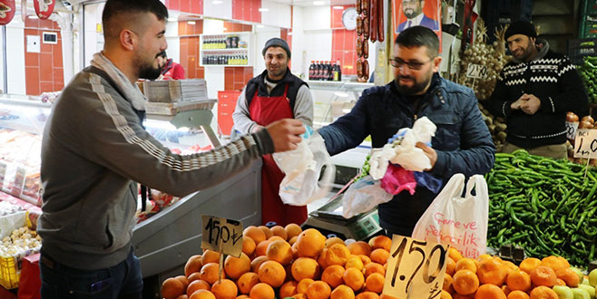 10 poşet getirene 1 kilo portakal