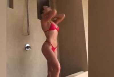 Ünlü model şov yapmak isterken rezil oldu!