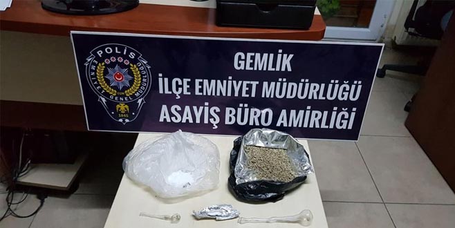 Gemlik’te uyuşturucu ele geçirildi