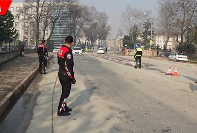 Okullar bölgesinde polis kuş uçurtmadı