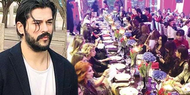 Aşkım Kapışmak’tan 80 kadınla yemek yiyen Burak Özçivit’e eleştiri