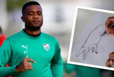 Chedjou’dan ‘Timsah’ çizimi