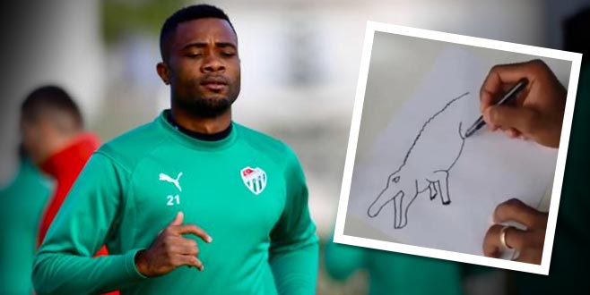 Chedjou’dan ‘Timsah’ çizimi