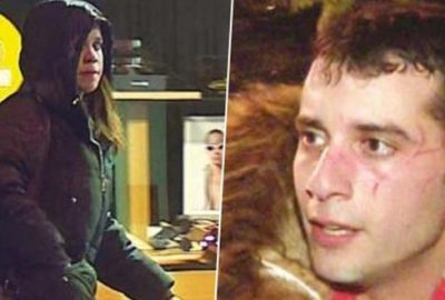 Sevgilisinden dayak yiyen oyuncu seti durdurdu!