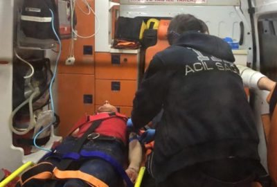 İki araç çarpıştı! O anlar kamerada