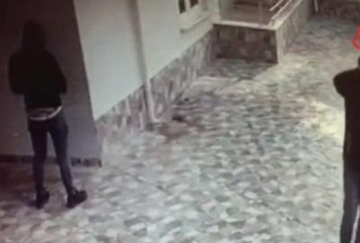 Diyafon hırsızları yakayı ele verdi