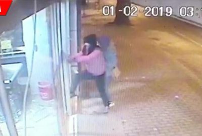 50 saniyelik soygun kamerada