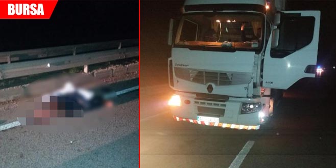 TIR’ın altında can verdi TIR’ın altında can verdi